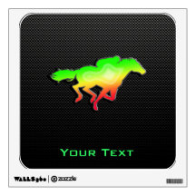 Sleek Horse Racing Room Stickers