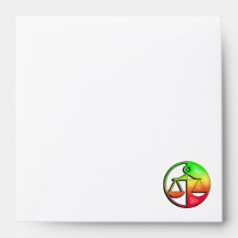 Sleek Justice Scales Envelopes