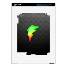 Sleek Lightning Bolt iPad 3 Decals