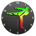 Sleek Martial Arts Wallclock
