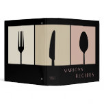Sleek Modern Cooking Recipe Book Binder