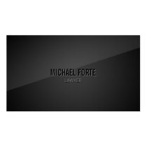 Sleek Modern Elegant Black Business Card business cards