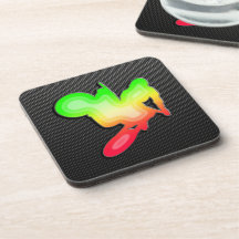 Sleek Motocross Whip Beverage Coaster