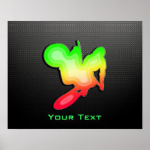 Sleek Motocross Whip Poster