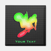 Sleek Motocross Whip Refrigerator Magnets