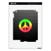 Sleek Peace Sign iPad 3 Skins