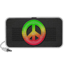 Sleek Peace Sign iPhone Speaker