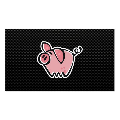 Sleek Pig Business Card Template (back side)