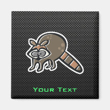 Sleek Raccoon Magnets