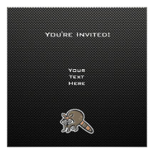 Sleek Raccoon Personalized Announcement