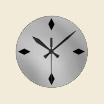 sleek retro modern white satin wall clock wall clocks