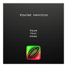 Sleek Rugby Personalized Announcements
