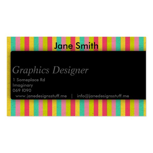 Sleek Shadow for Designers Business Card (front side)