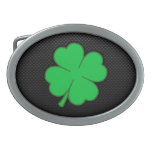 Sleek Shamrock Belt Buckle