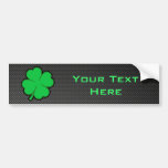 Sleek Shamrock Bumper Stickers