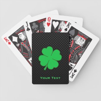 Sleek Shamrock Card Deck