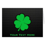 Sleek Shamrock Greeting Cards