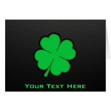Sleek Shamrock Greeting Cards