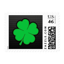 Sleek Shamrock Postage Stamp