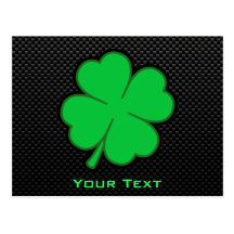 Sleek Shamrock Postcards