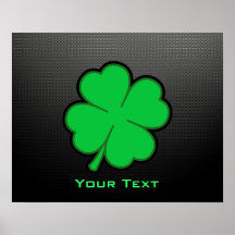 Sleek Shamrock Print