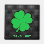 Sleek Shamrock Refrigerator Magnet