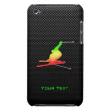 Sleek Snow Skiing Barely There iPod Case