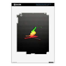 Sleek Snow Skiing Skin For iPad 3