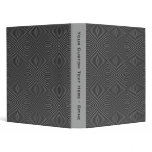Sleek, stylish, black and white design. 3 ring binder