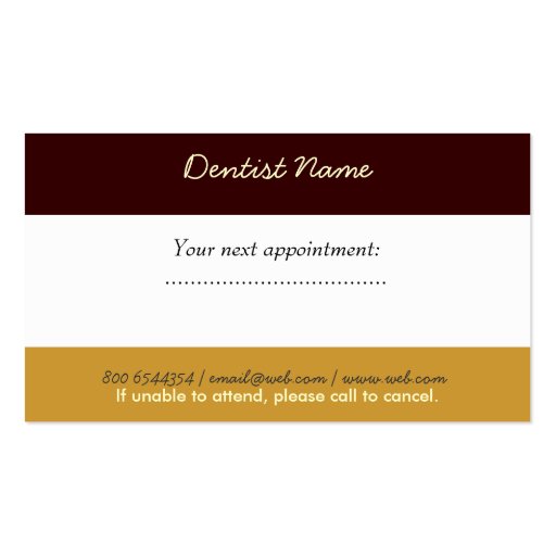 Sleek Stylish Clean  Generic Business Card Templates (back side)