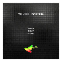 Sleek Wakeboarder Invite