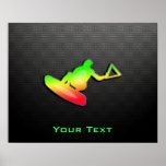 Sleek Wakeboarder Poster