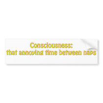 sleep anyone?? bumper sticker