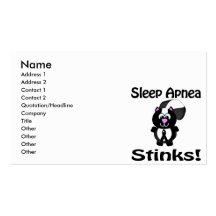 Sleep Apnea Stinks Skunk Awareness Design Business Cards