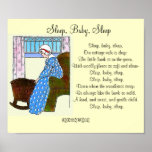 "Sleep, Baby, Sleep" Vintage Poster posters