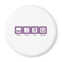 Sleep Ballroom Eat Repeat magnets by Mall4MyLife Sleep Ballroom Eat Repeat magnets