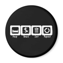 Sleep Board Eat Repeat magnets