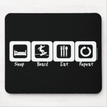 Sleep Board Eat Repeat Mouse Mat