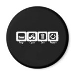 Sleep Cycle Eat Repeat magnets