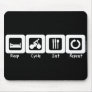 Sleep Cycle Eat Repeat Mouse Pad