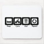 Sleep Cycle Eat Repeat Mouse Mat