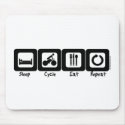 Sleep Cycle Eat Repeat mousepads