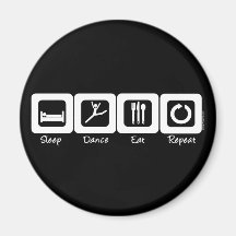 Sleep Dance Eat Repeat Magnets