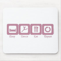 Sleep Dance Eat Repeat mousepads
