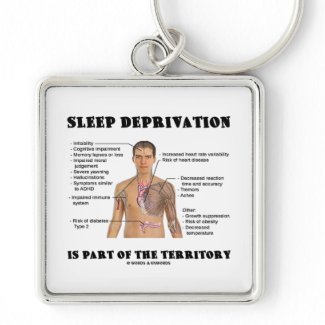 Sleep Deprivation Is Part Of The Territory keychain