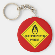 Sleep Deprived Parent Keychain