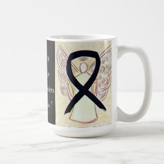 Sleep Disorders Awareness Ribbon Angel Custom Mug