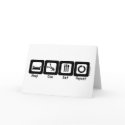 Sleep Dive Eat Repeat cards by Mall4MyLife Sleep Dive Eat Repeat cards