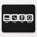 Sleep Dive Eat Repeat mousepads by Mall4MyLife Sleep Dive Eat Repeat mousepads