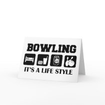Sleep Eat Drink Beer & Bowling Greeting Card